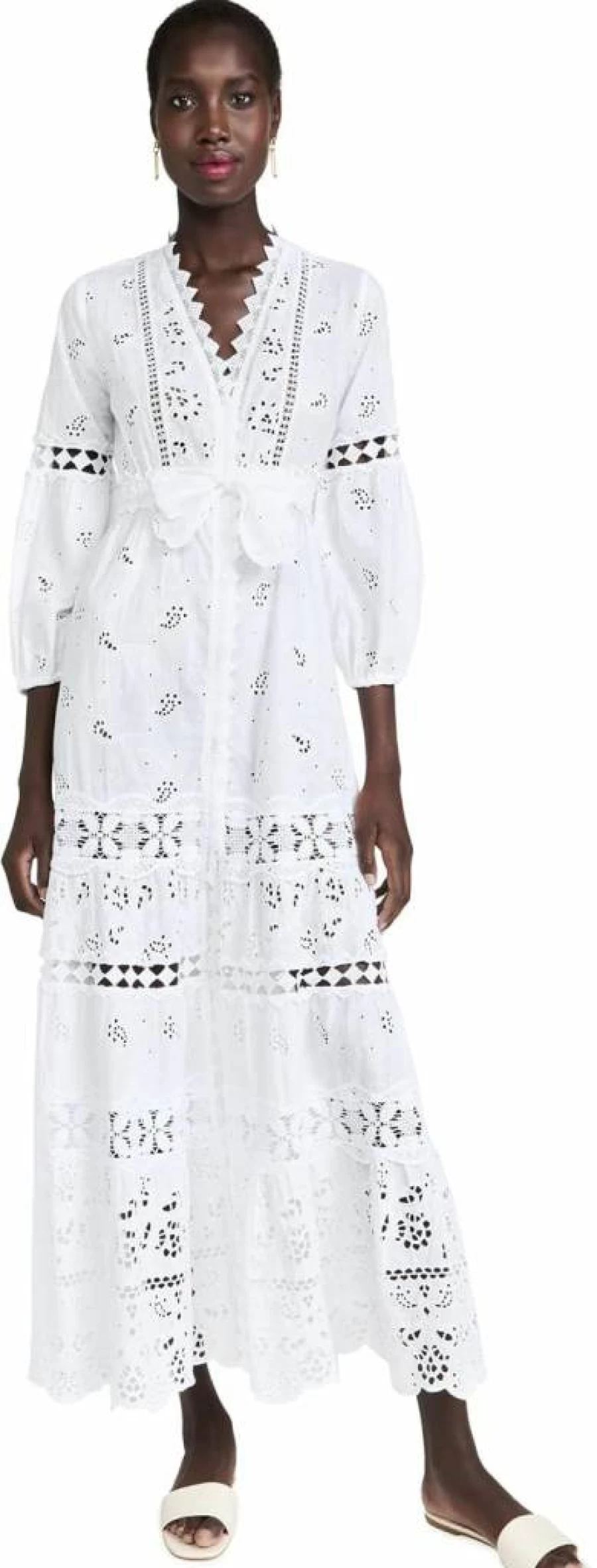 Temptation Positano Women's California Eyelet Summer Dress - Floral Lace Sundress