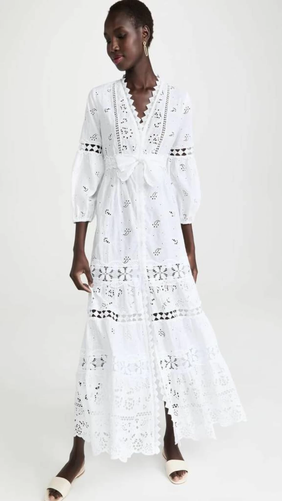 Temptation Positano Women's California Eyelet Summer Dress - Floral Lace Sundress