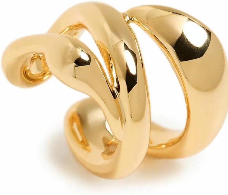 JENNY BIRD Colette Ear Cuff for Women - Stylish Gold-Tone Ear Cuff Jewelry
