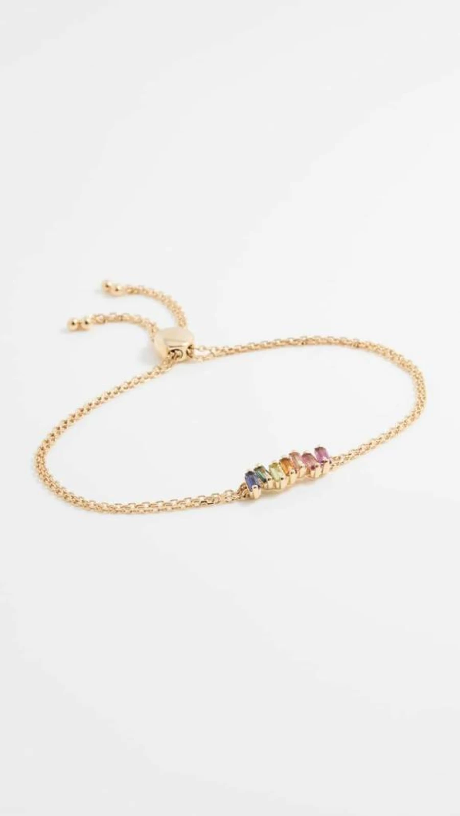 Suzanne Kalan 14K Yellow Gold Adjustable Bar Chain Bracelet for Women