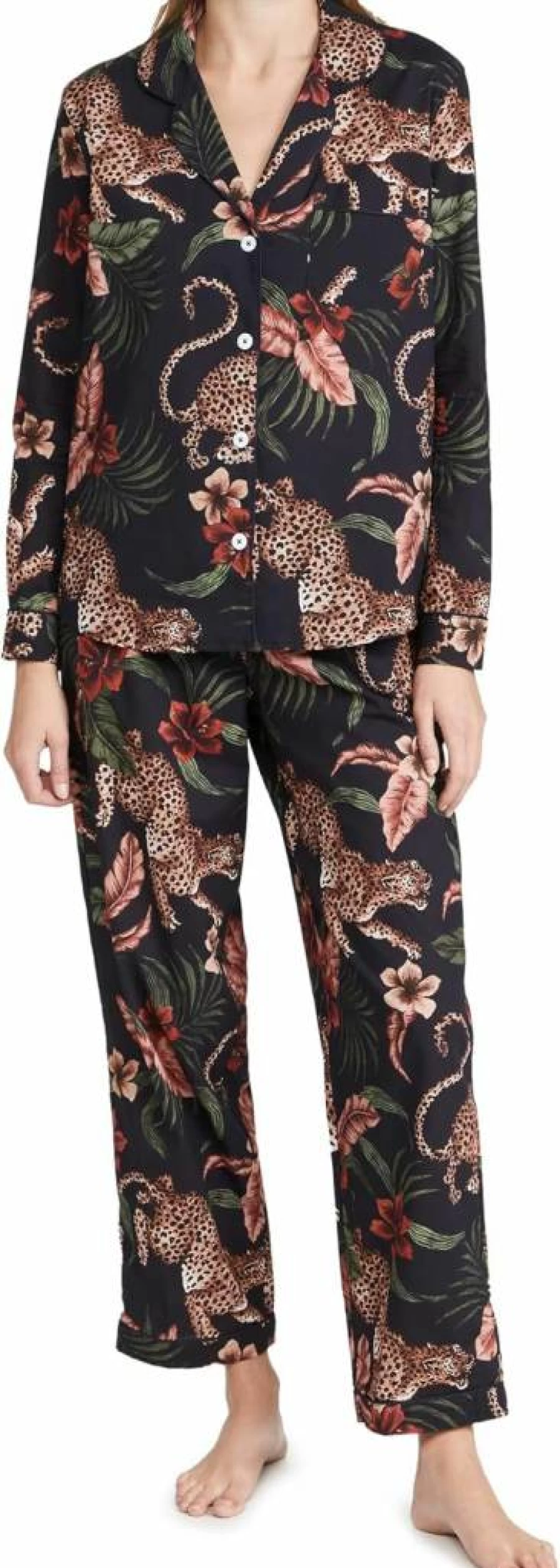 Desmond & Dempsey Women's Soleia Long Pajama Set - Comfortable & Stylish Sleepwear
