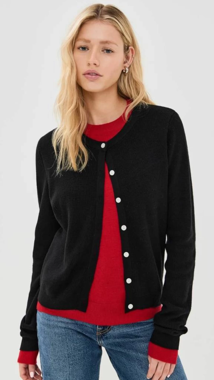 Line & Dot Women's Hutch Double Layer Knit Sweater - Stylish & Comfortable Pullover