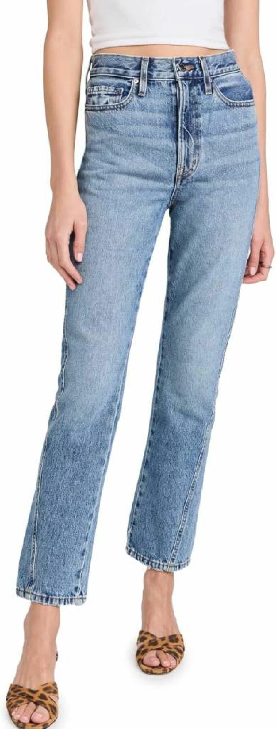 Apiece Apart Women's Camilla High-Rise Straight Leg Jeans