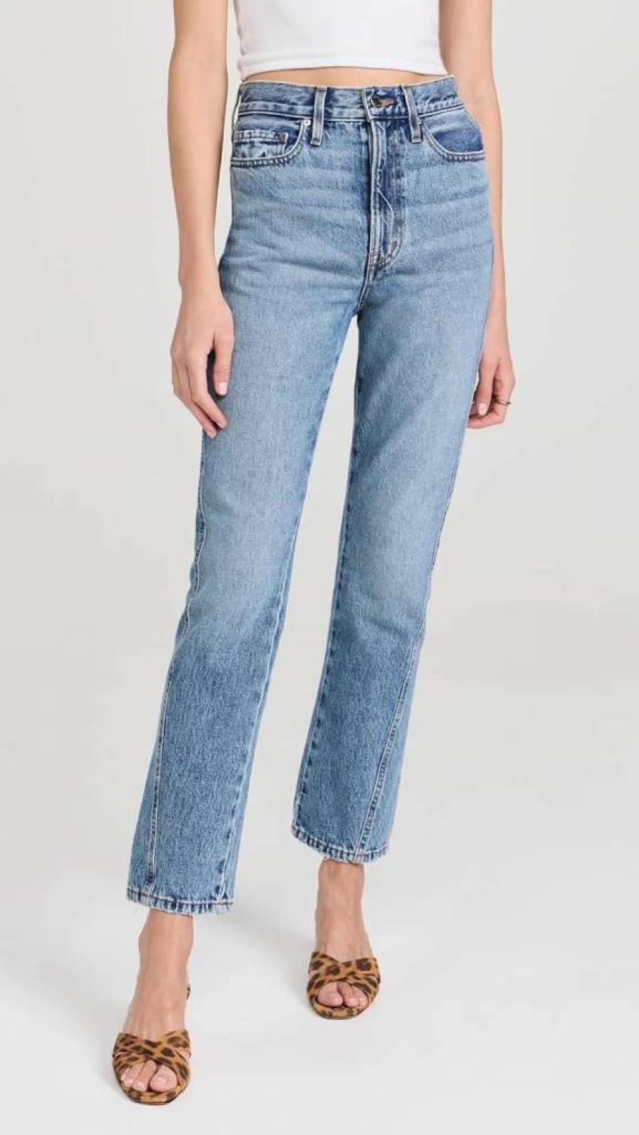 Apiece Apart Women's Camilla High-Rise Straight Leg Jeans