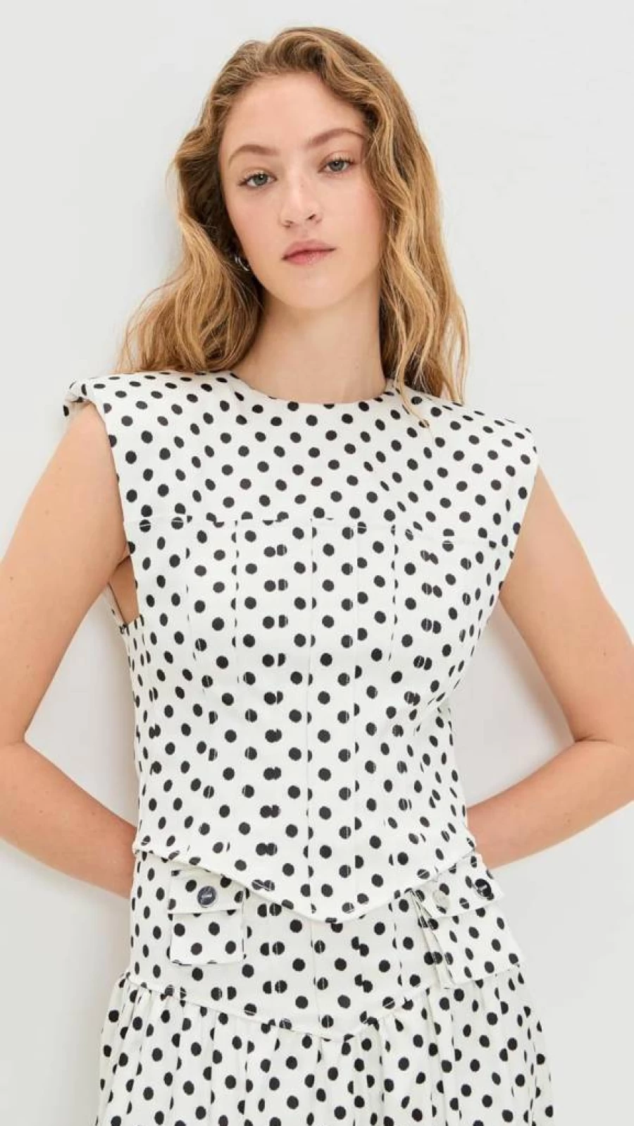 Ganni Women's Printed Corset Blouse in Double Satin - Floral Fashion Top
