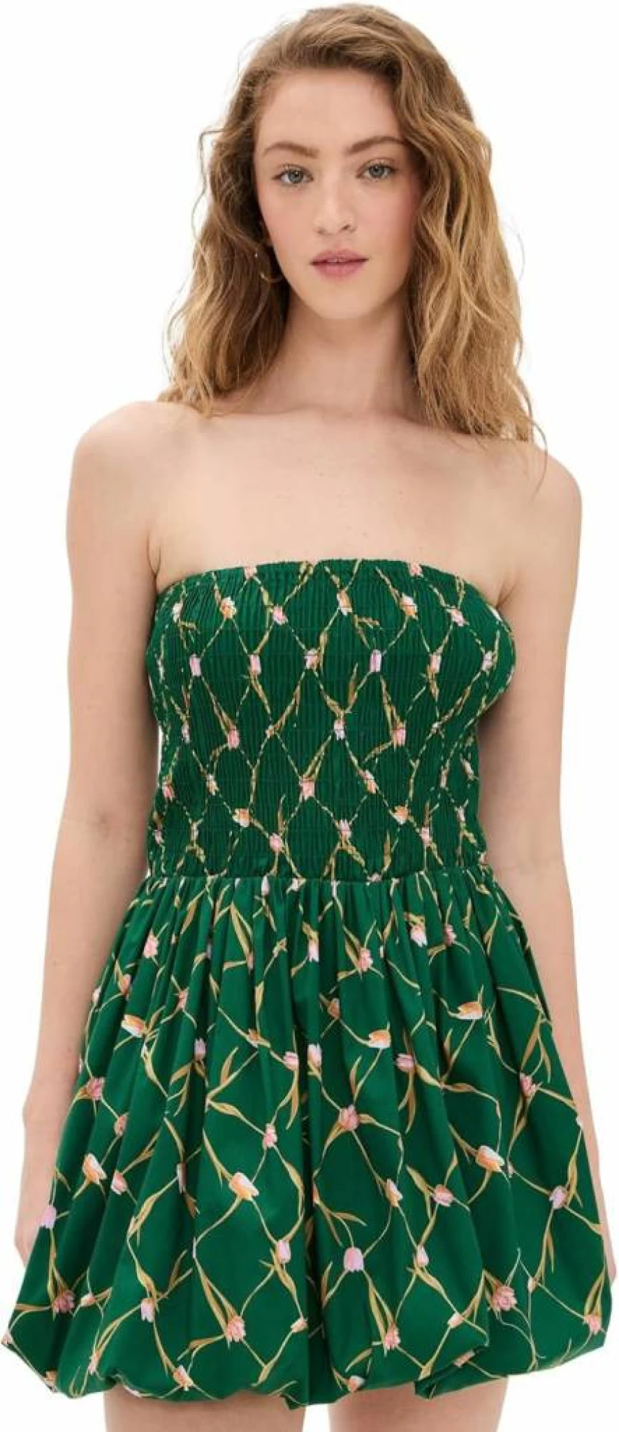 Misa Women's Sadie Dress - Elegant Flowy Summer Dress with V-Neck and Floral Print