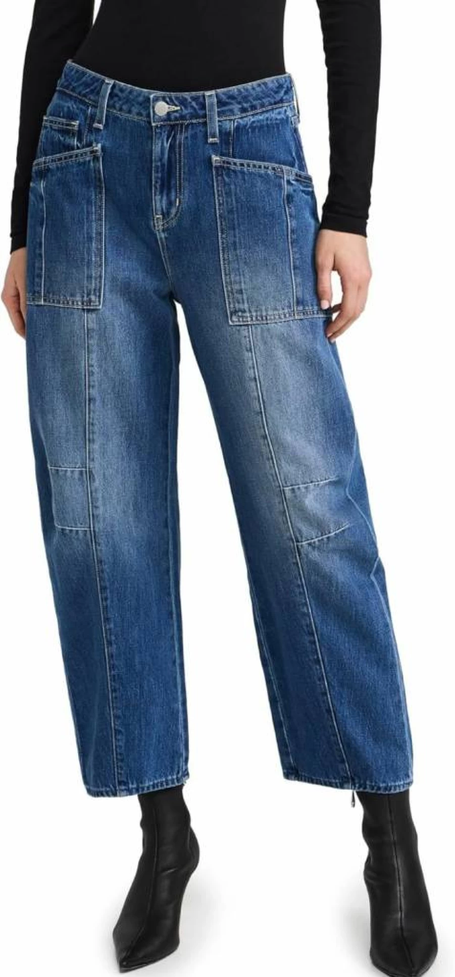 L'AGENCE Women's Cody High-Rise Rodeo Jeans - Premium Denim for Stylish Comfort