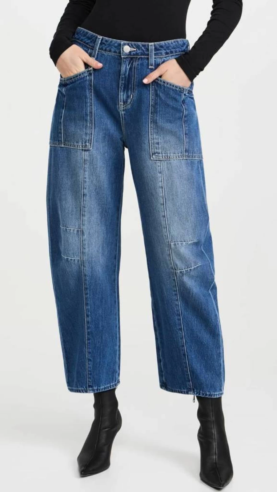 L'AGENCE Women's Cody High-Rise Rodeo Jeans - Premium Denim for Stylish Comfort
