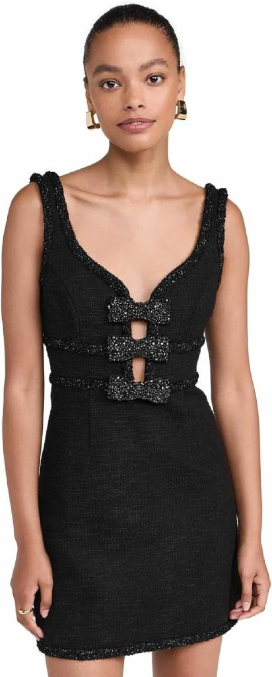 Rebecca Vallance Women's Margo Bow Mini Dress - Elegant Bow Detail Short Dress