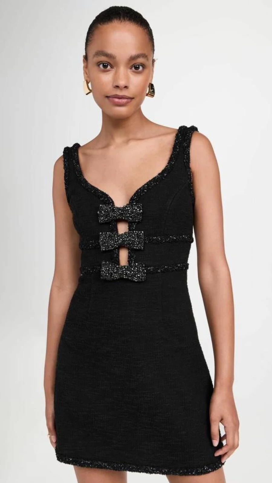 Rebecca Vallance Women's Margo Bow Mini Dress - Elegant Bow Detail Short Dress