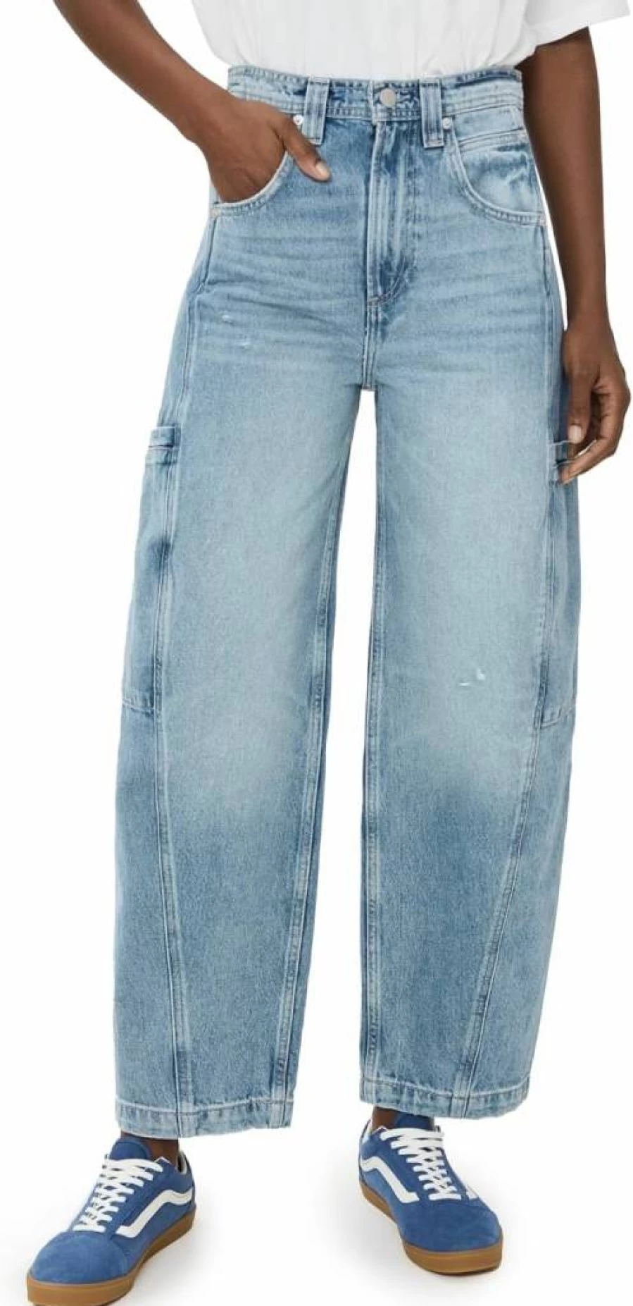 Pistola Denim Women's High-Rise Slim Fit Gio Jeans - Classic Blue Stretch Denim Pants