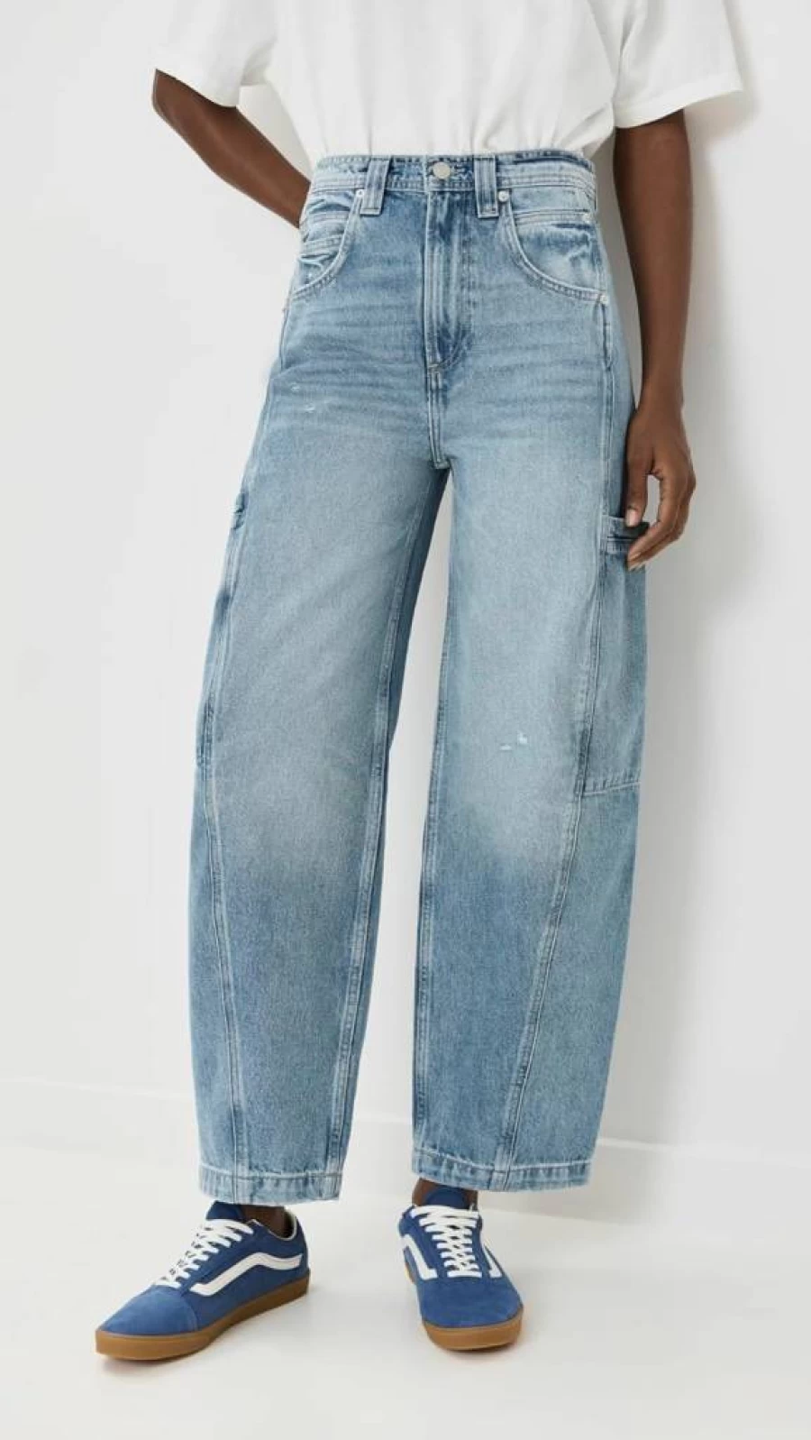 Pistola Denim Women's High-Rise Slim Fit Gio Jeans - Classic Blue Stretch Denim Pants