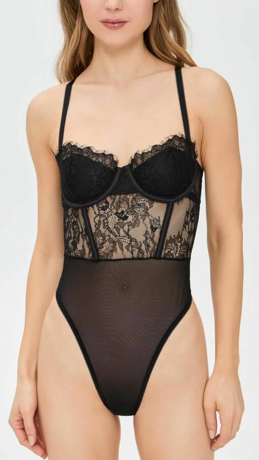 Hanky Panky Women's Lace Thong Bodysuit - Comfortable & Sexy Lingerie One-Piece