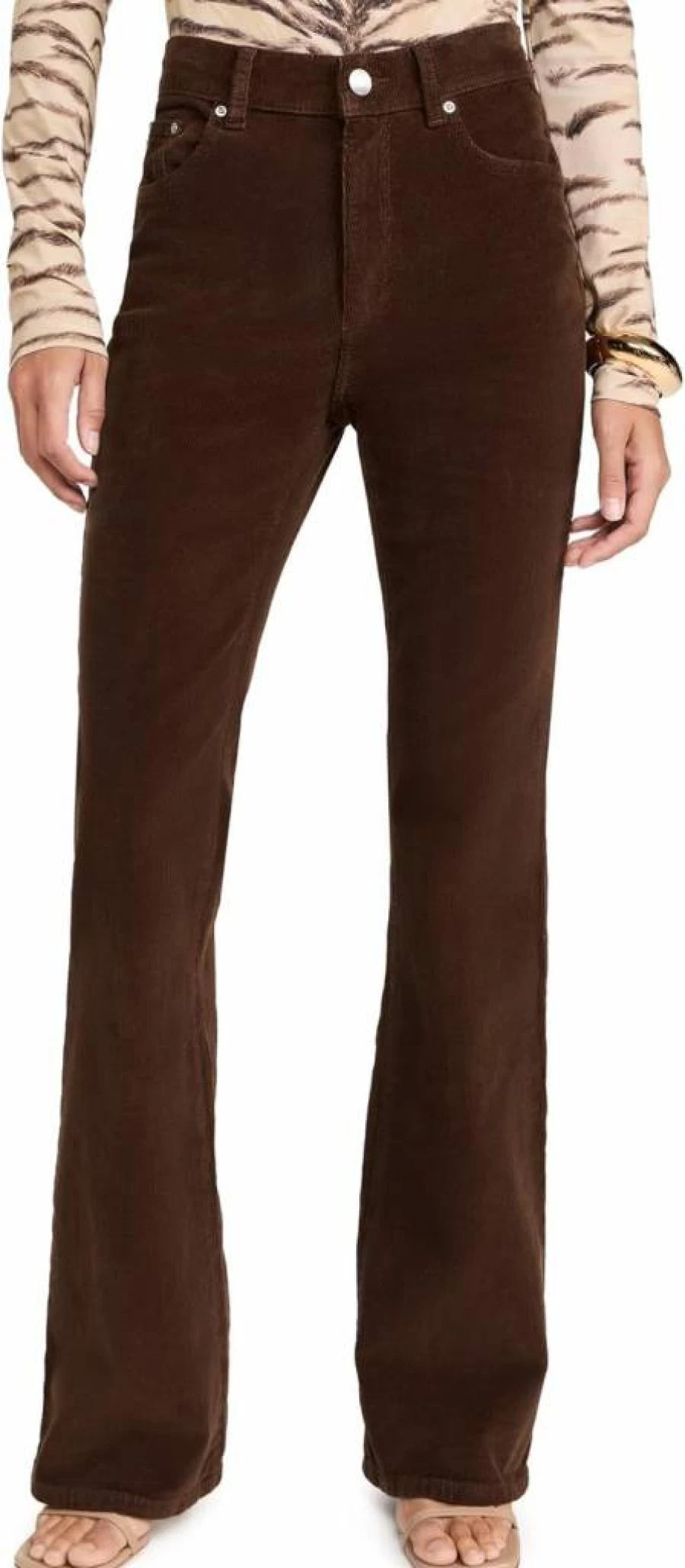 DL1961 Women's Bridget High Rise Instasculpt Corduroy Jeans - Bootcut Stretch Denim Pants