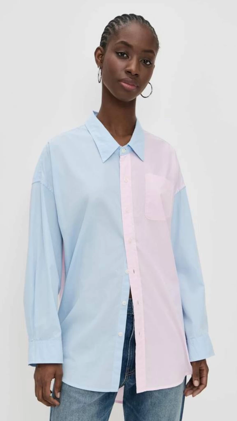 Denimist Women's Stylish Button Front Shirt - Classic Denim & Casual Tops