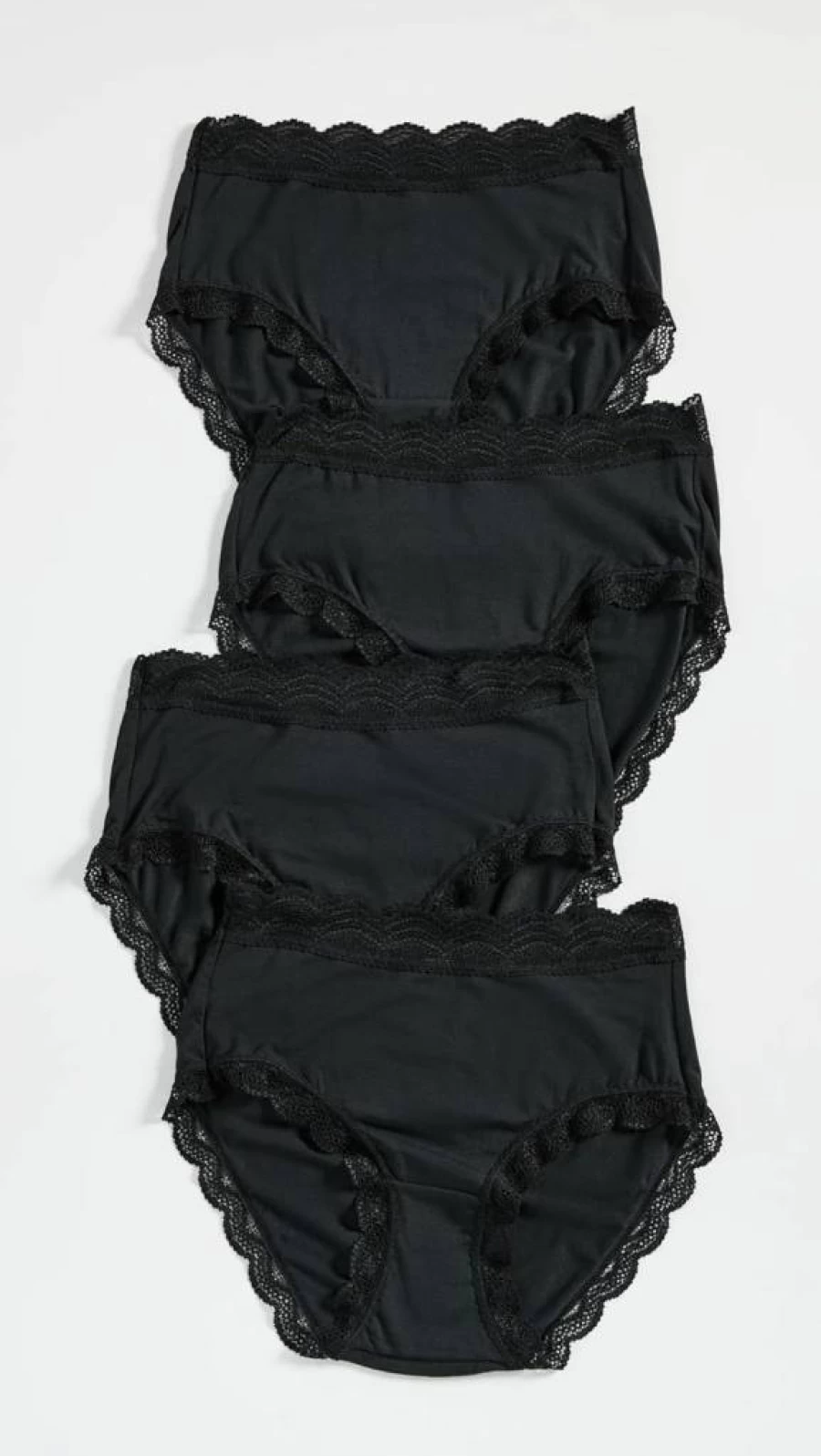 Stripe & Stare Women's High Rise Cotton Knickers 4-Pack - Soft Comfort Underwear
