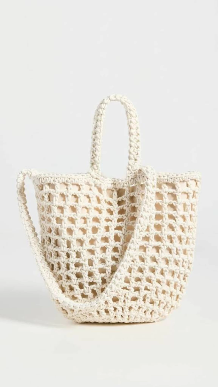 Madewell Women's Crochet Rope Tote Bag - Handwoven Beach Bag - Stylish Summer Carryall