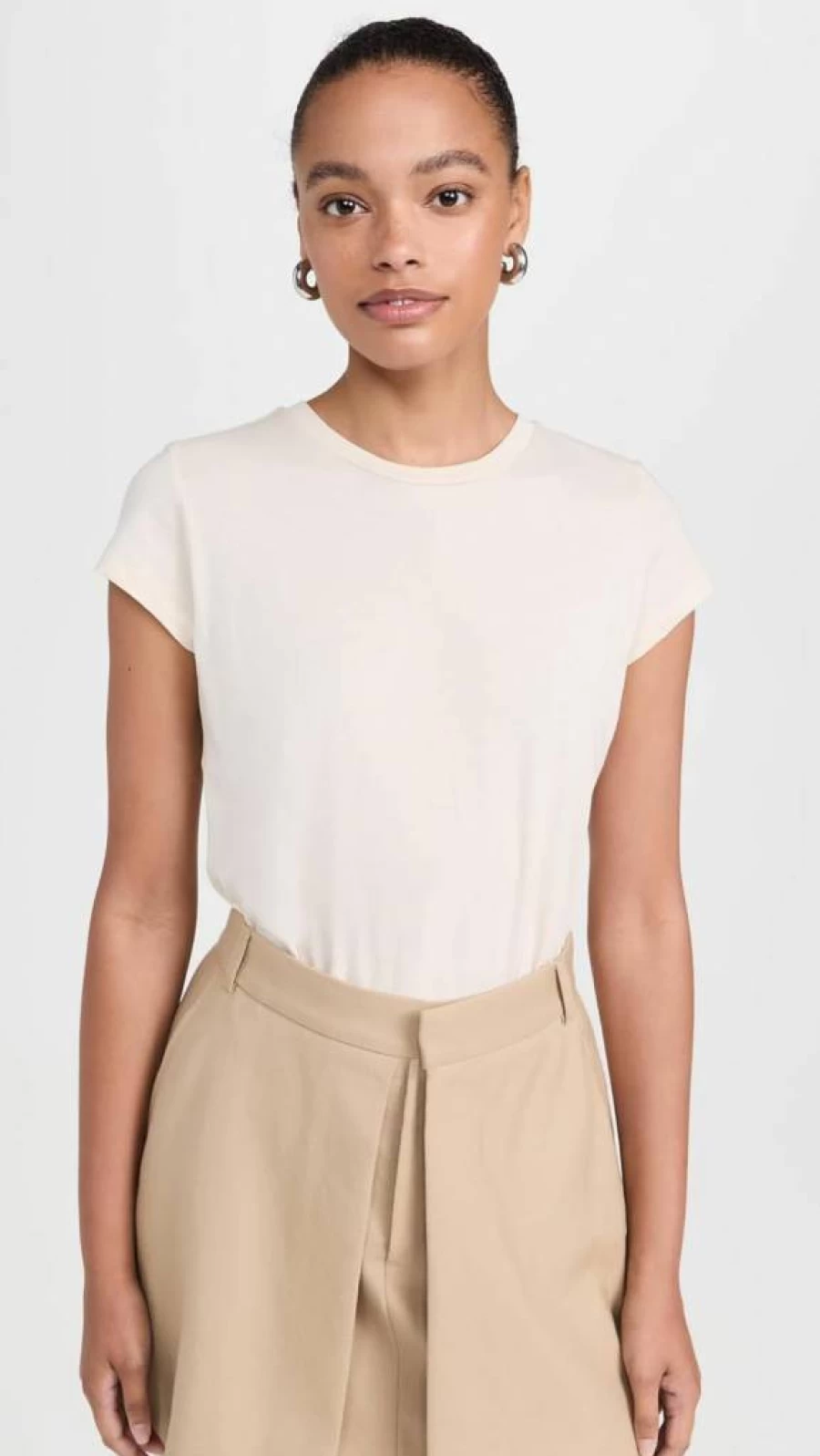 Goldie Women's Classic Crew Neck T-Shirt | Soft Cotton Basic Tee