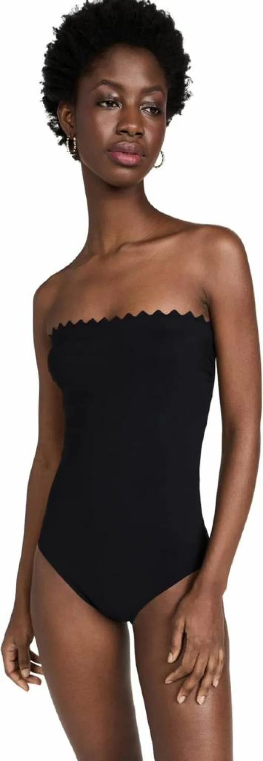 Karla Colletto Women's Ines Bandeau One Piece Swimsuit - Black Size 6