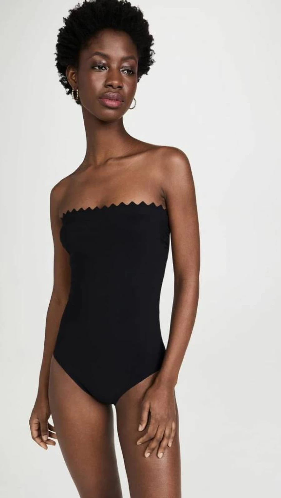 Karla Colletto Women's Ines Bandeau One Piece Swimsuit - Black Size 6