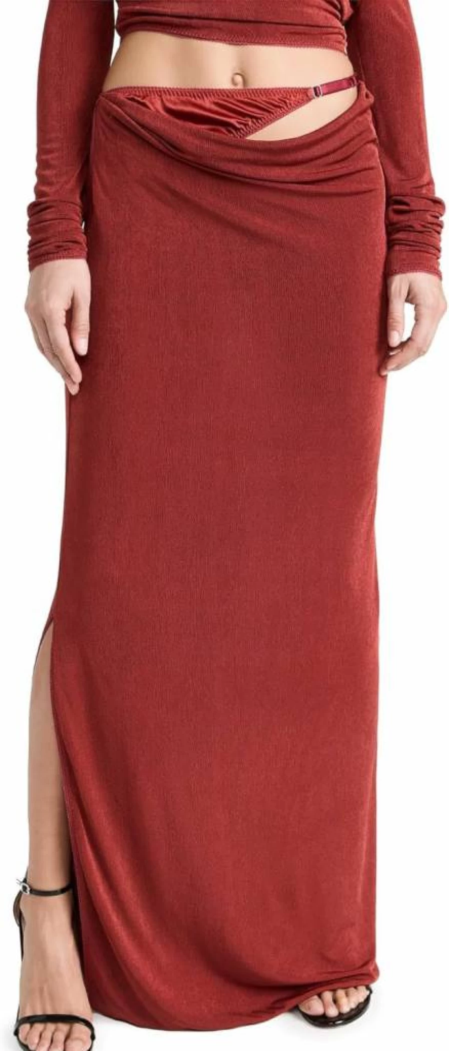 Anna October Women's Kerry Skirt - Elegant High Waist Flowy Midi Skirt