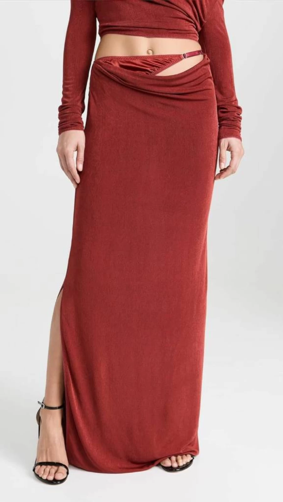Anna October Women's Kerry Skirt - Elegant High Waist Flowy Midi Skirt