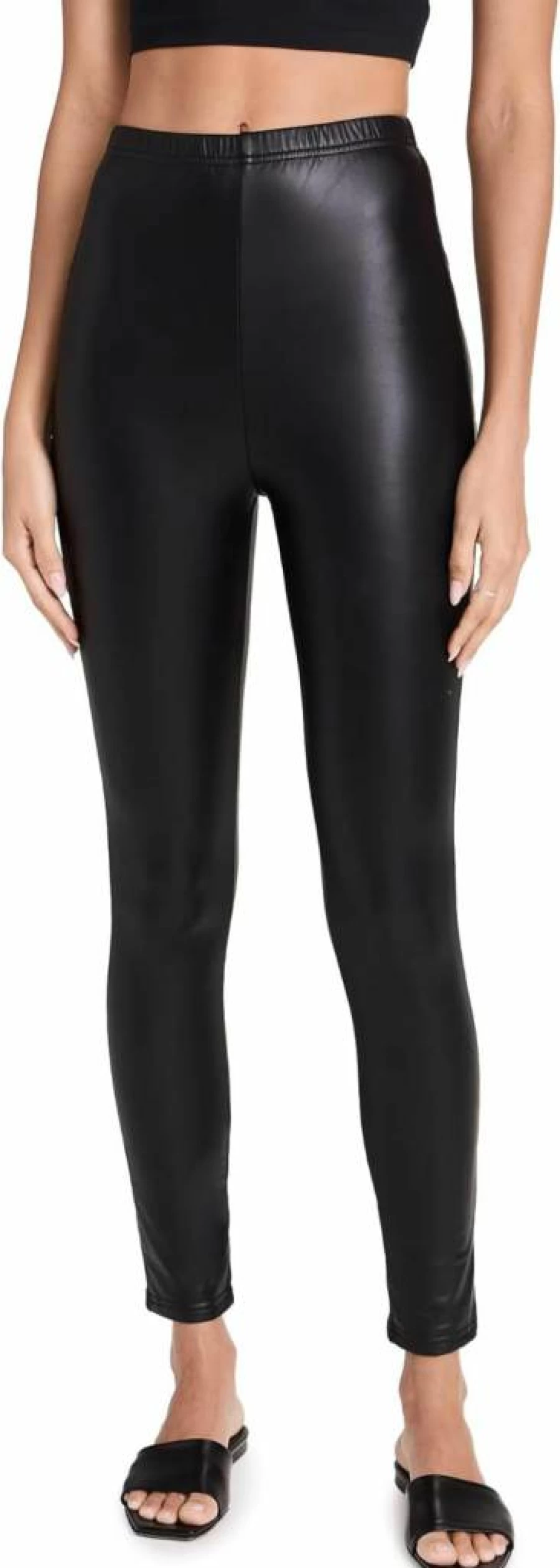 Plush Women's High-Waisted Fleece Lined Leggings - Soft Thermal Winter Tights for Comfort & Warmth