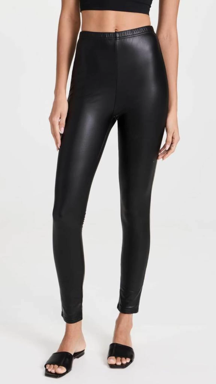 Plush Women's High-Waisted Fleece Lined Leggings - Soft Thermal Winter Tights for Comfort & Warmth