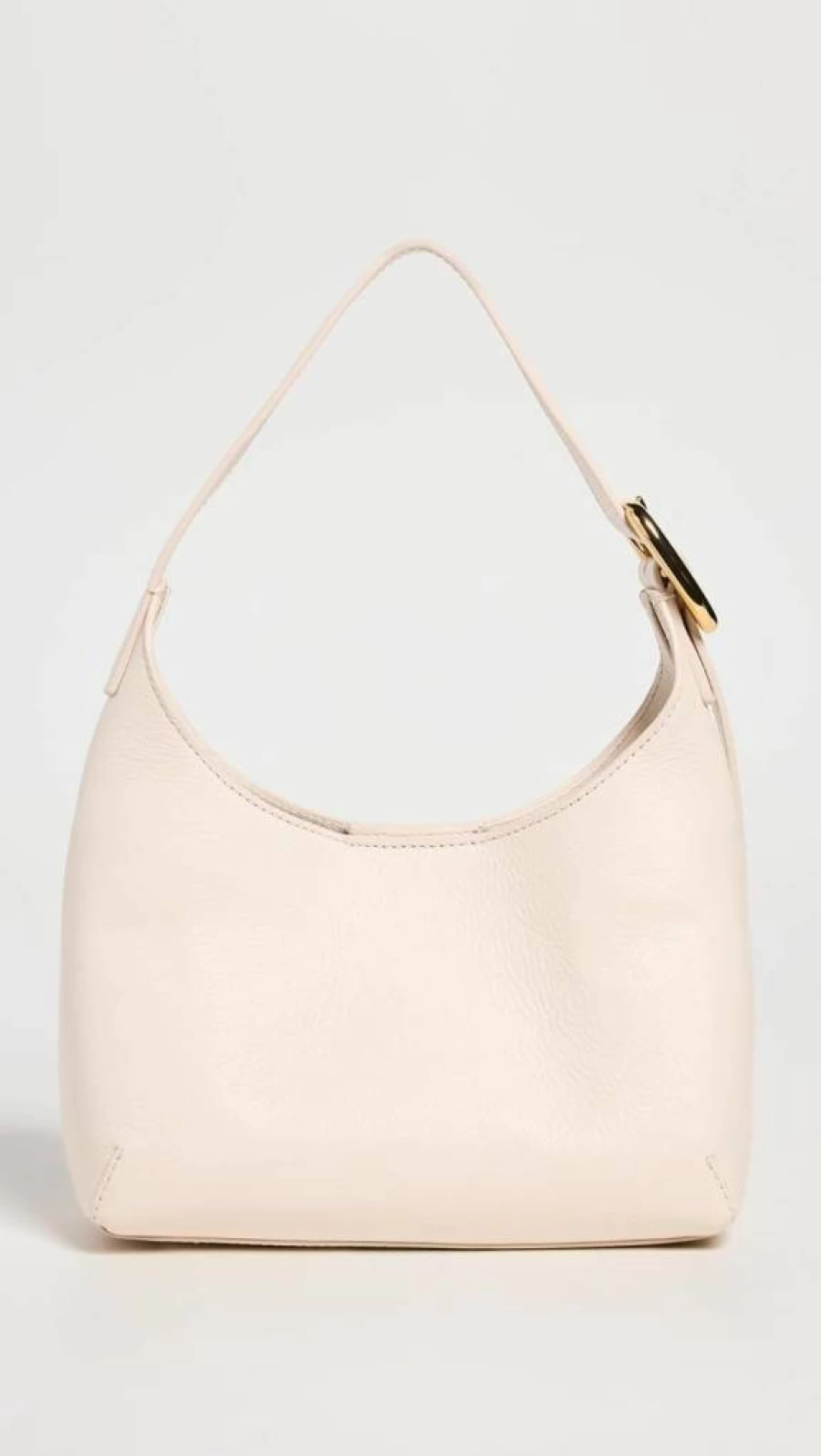Madewell Women's Puffy Leather Shoulder Bag with Buckle Detail