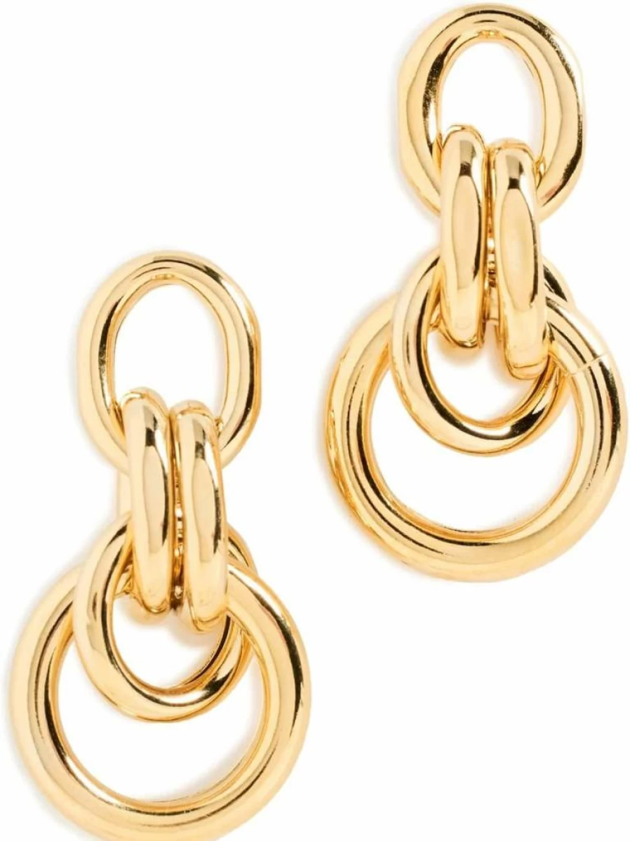 Brinker & Eliza Women's Collins Stud Earrings - Sterling Silver Minimalist Hoop Earrings for Everyday Wear