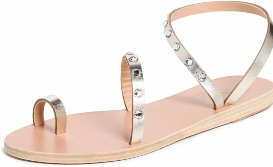 Ancient Greek Sandals Women's Marilyn Crystal-Embellished Leather Sandals with Swarovski Elements