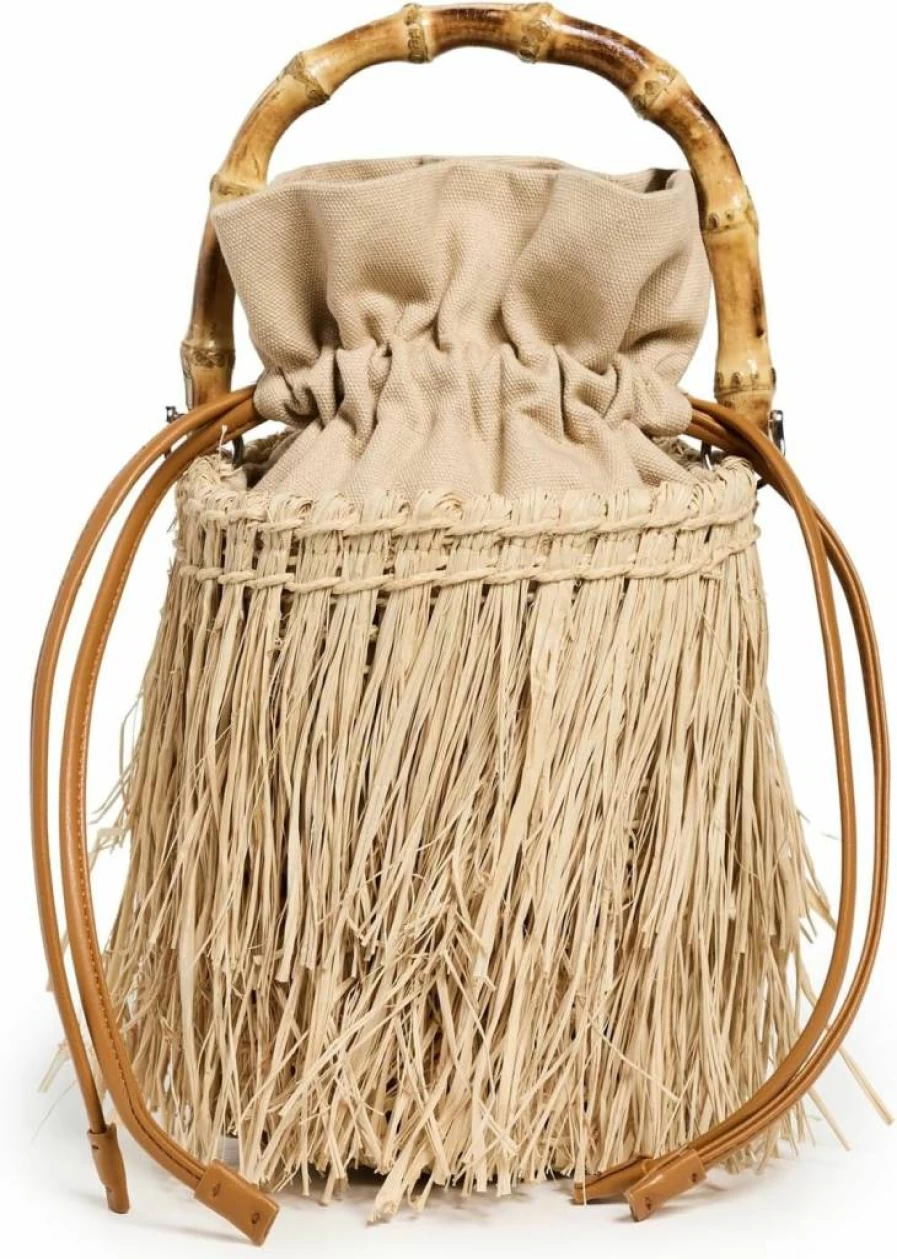 SIMON MILLER USA Women's Tiki Fringe Handbag Bohemian Crossbody Bag for Summer