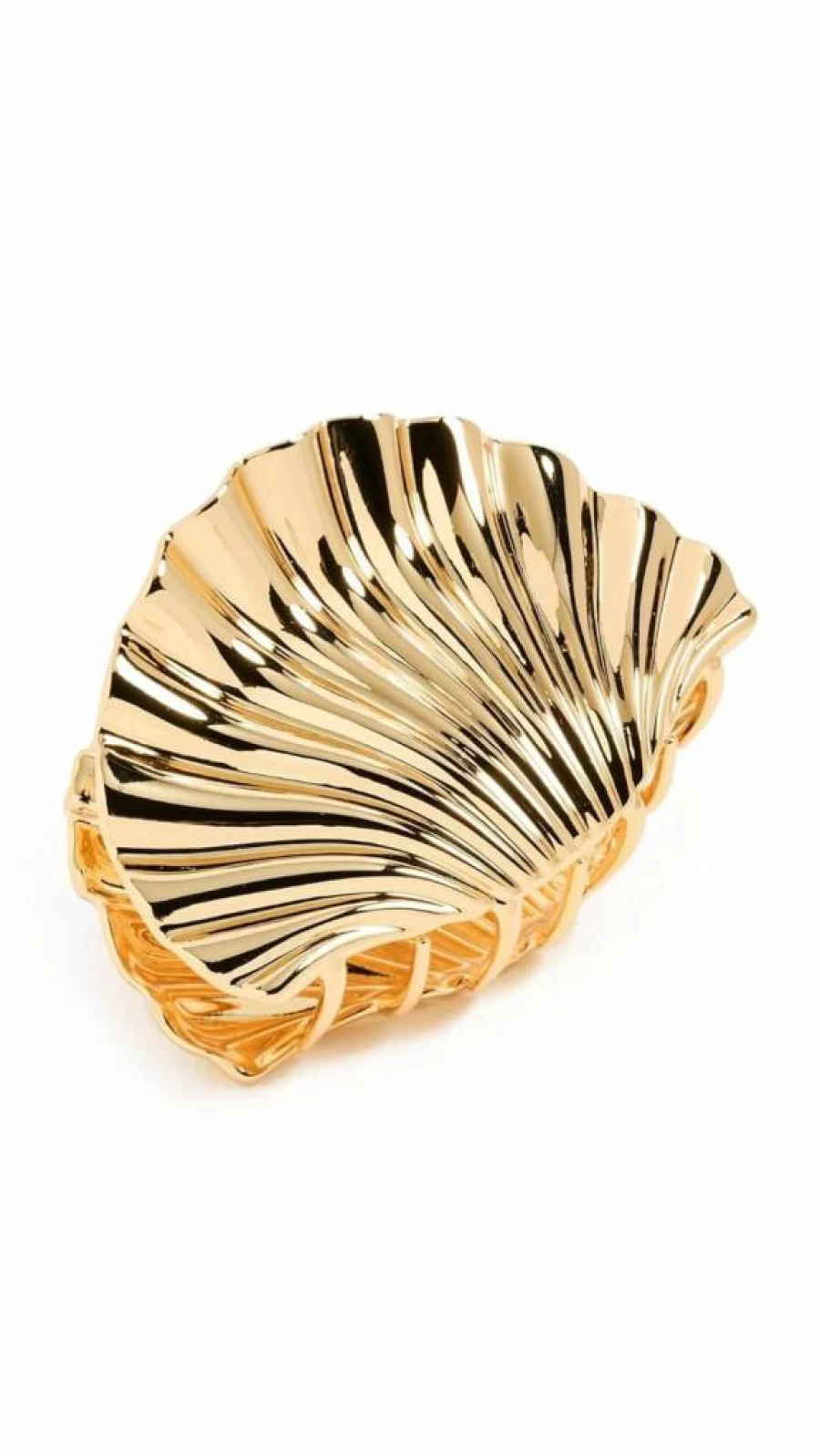 LELET NY Glossy Gold Claw Clip for Women - Shiny Hair Claw Clip, 1 Count