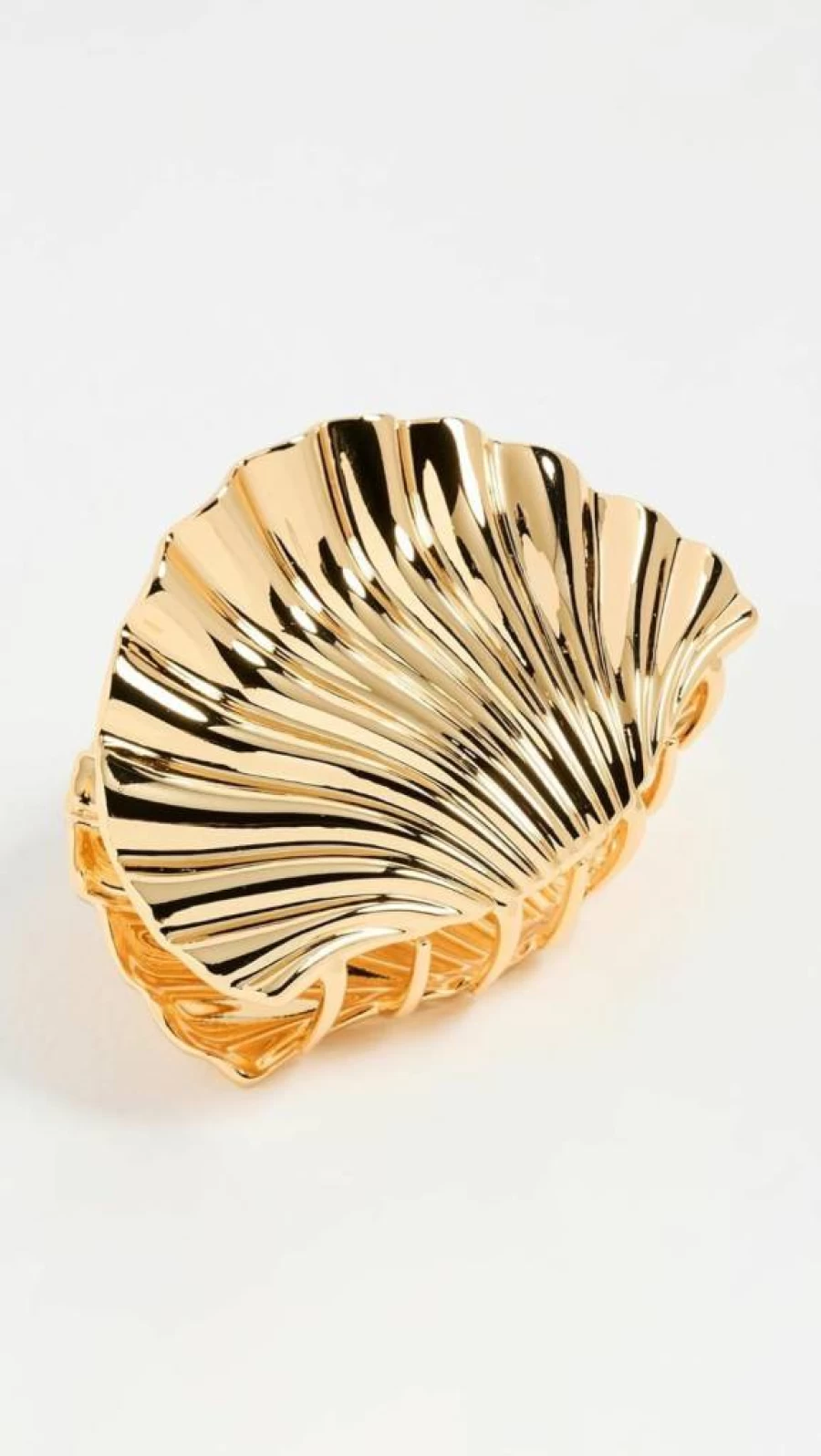 LELET NY Glossy Gold Claw Clip for Women - Shiny Hair Claw Clip, 1 Count