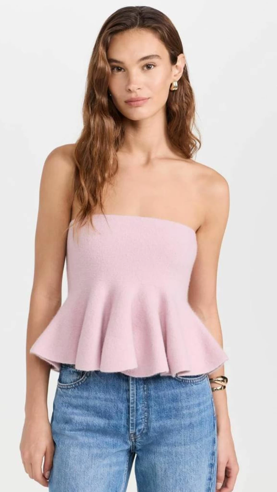 Susana Monaco Women's Raccoon Print Tube Top with Flared Hem