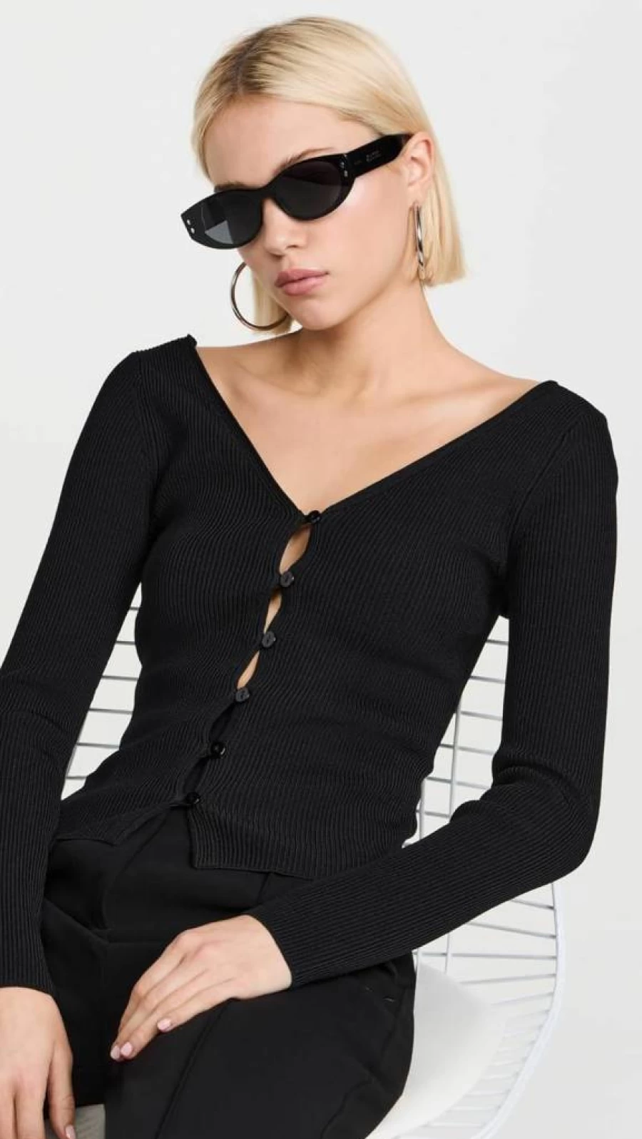 Enza Costa Women's V-Neck Cardigan Sweater in Soft Viscose Knitwear