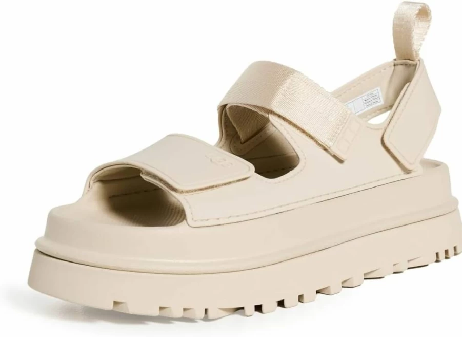UGG Women's GoldenGlow Flat Sandals - Comfortable Summer Slide Sandals for Women