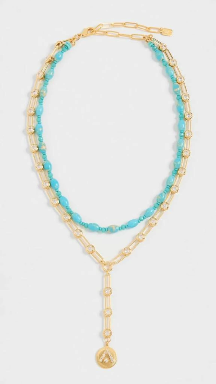 Elizabeth Cole Women's Laurel Layered Necklace - Gold-Tone Leaf Pendant Jewelry