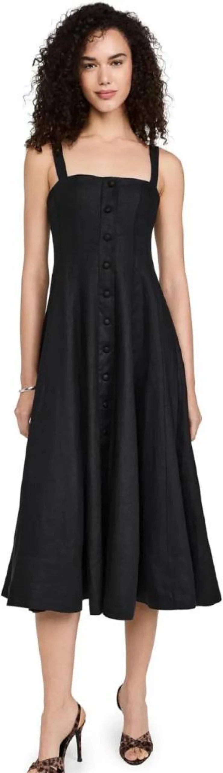 FAITHFULL THE BRAND Women's Corbiere Dress - Elegant Flowy Boho Summer Dress