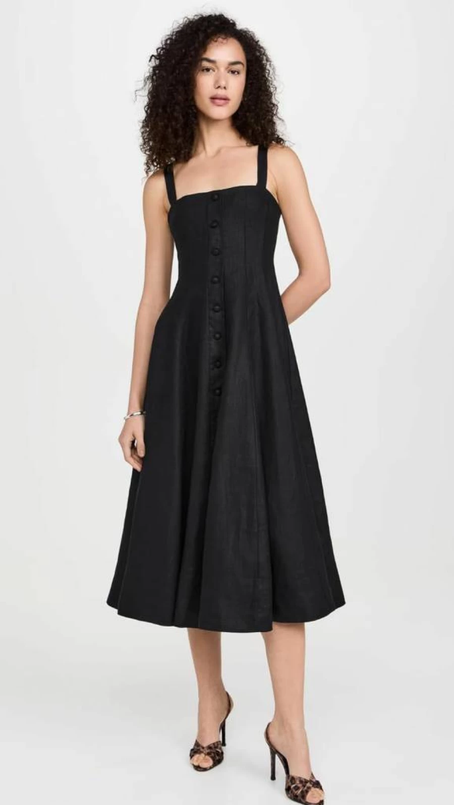 FAITHFULL THE BRAND Women's Corbiere Dress - Elegant Flowy Boho Summer Dress