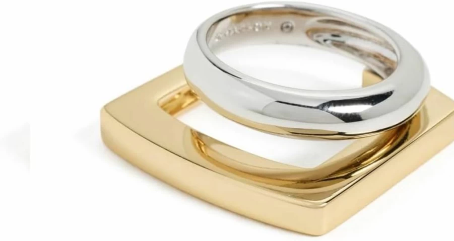 DEMARSON Women's Tina Ring - Elegant Sterling Silver Band for Everyday Wear