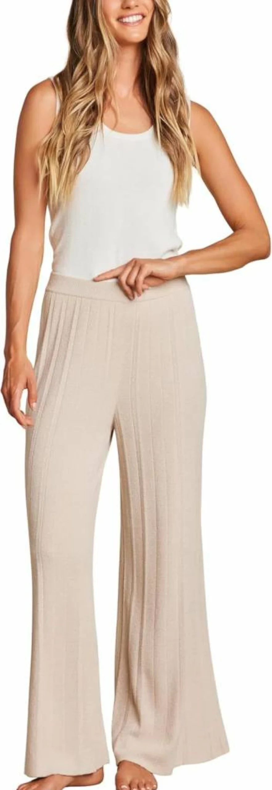 Barefoot Dreams Women's Cozy Palazzo Pants - Soft Lounge Pants for Women