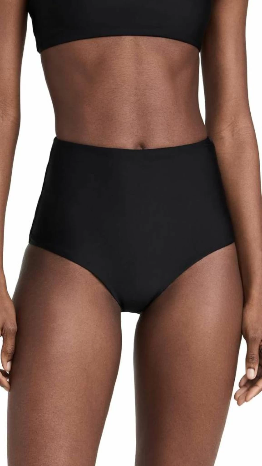 MIKOH Women's Laminate Bikini Bottoms - High-Waisted Swimwear for Women