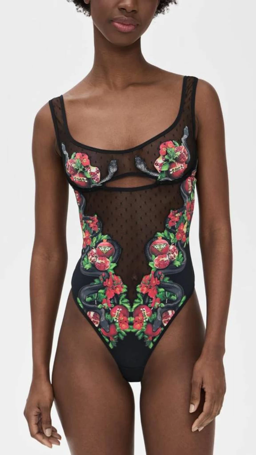 Thistle and Spire Women's Eden Lace Thong Bodysuit - Sexy Lingerie Bodysuit for Women