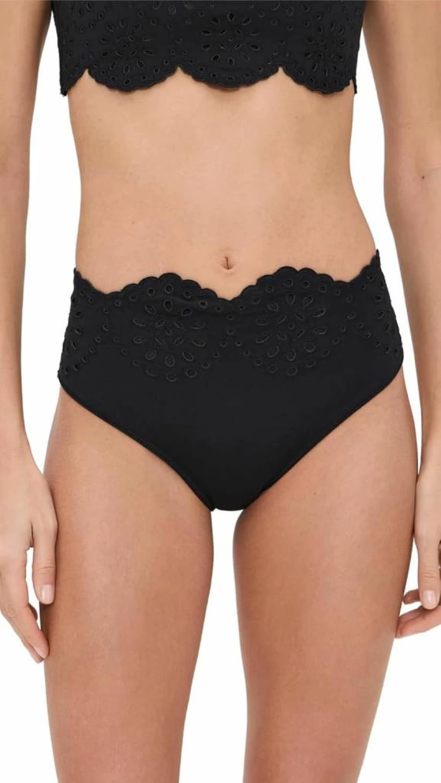Sea Women's Scallop Bikini Bottoms - High Waist Swimwear - Sexy Beach Vacay Swim Bottom