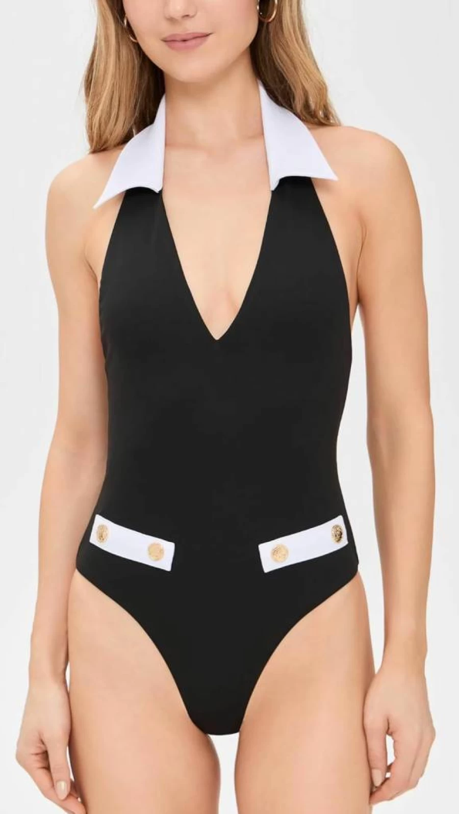 Caroline Constas Women's Alva One Piece Swimsuit | Elegant Designer One-Piece Bathing Suit