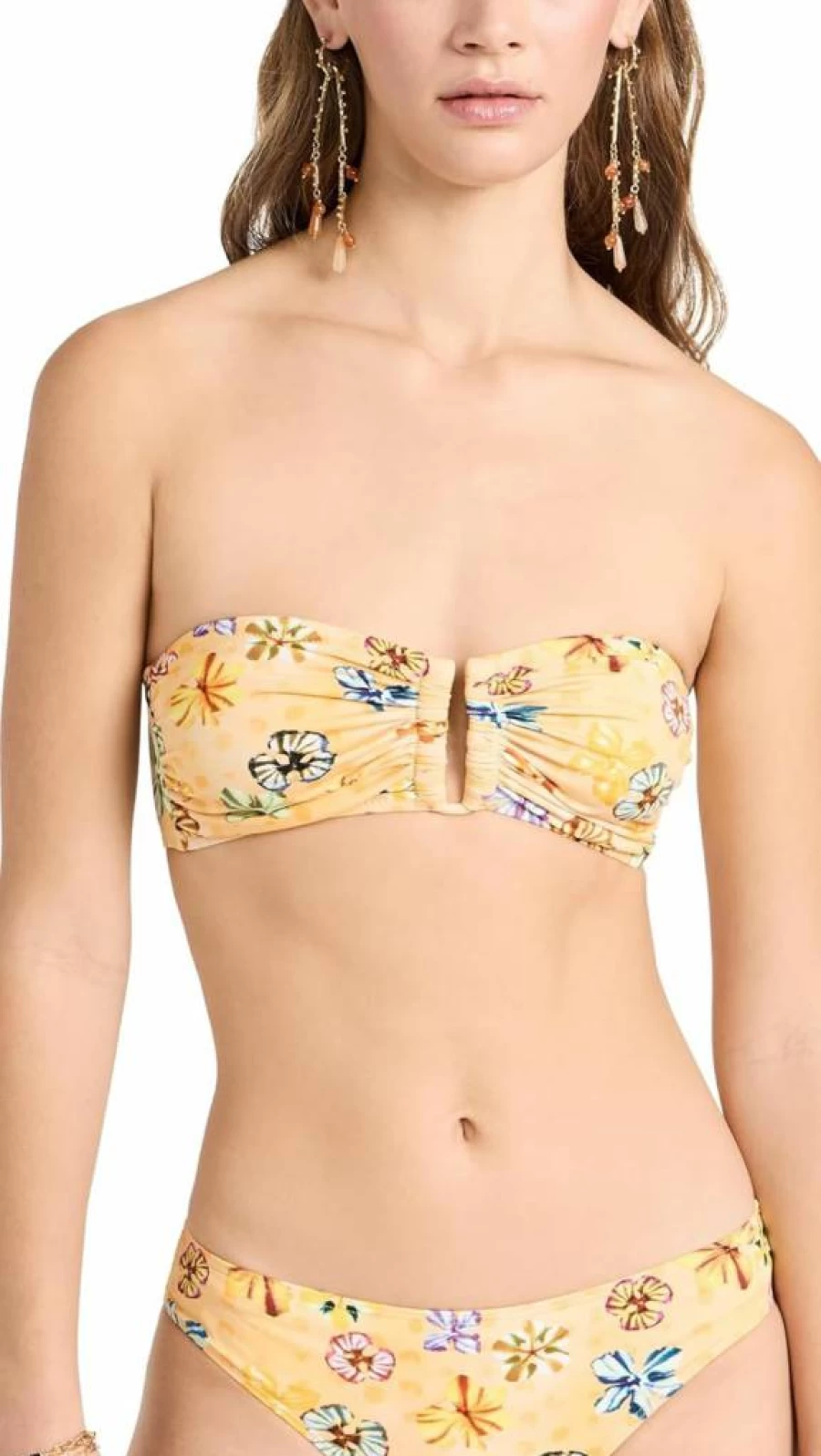 Ulla Johnson Women's Santorini Bikini Top - Floral Print Swimwear for Women