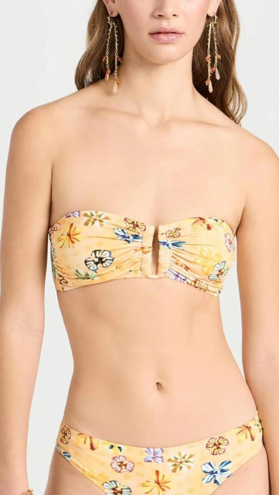 Ulla Johnson Women's Santorini Bikini Top - Floral Print Swimwear for Women