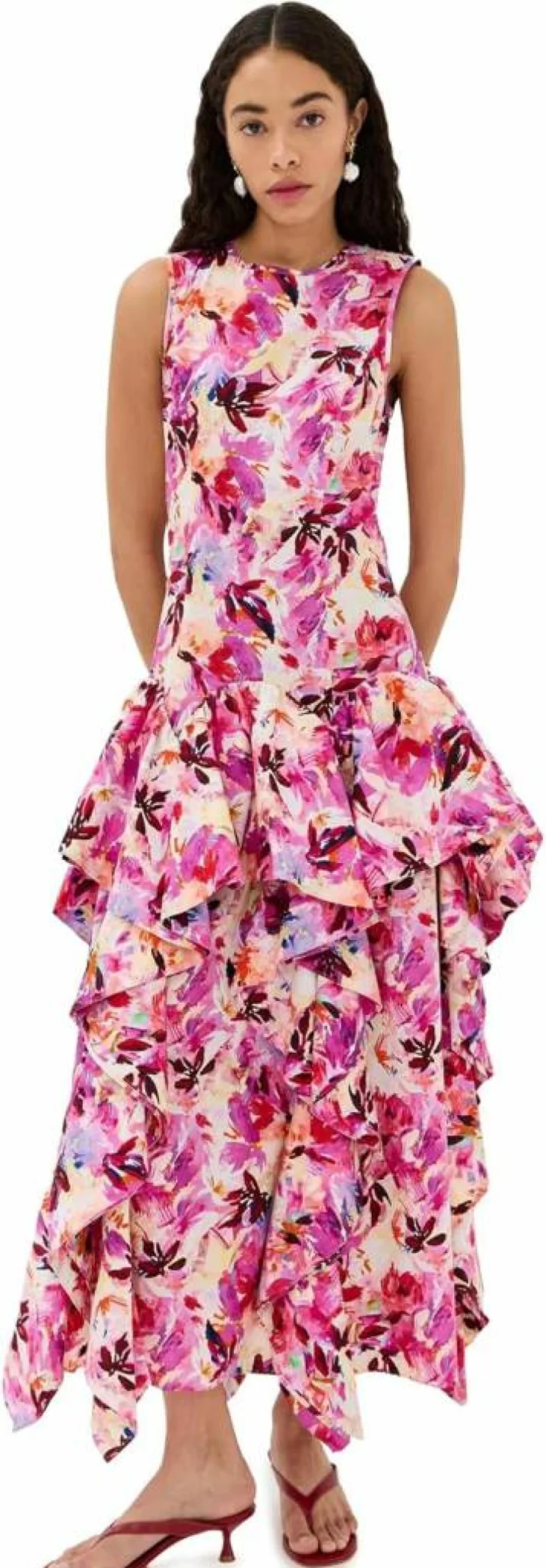 Ulla Johnson Women's Mural Floral Print Dress - Boho Chic Maxi Dress for Women