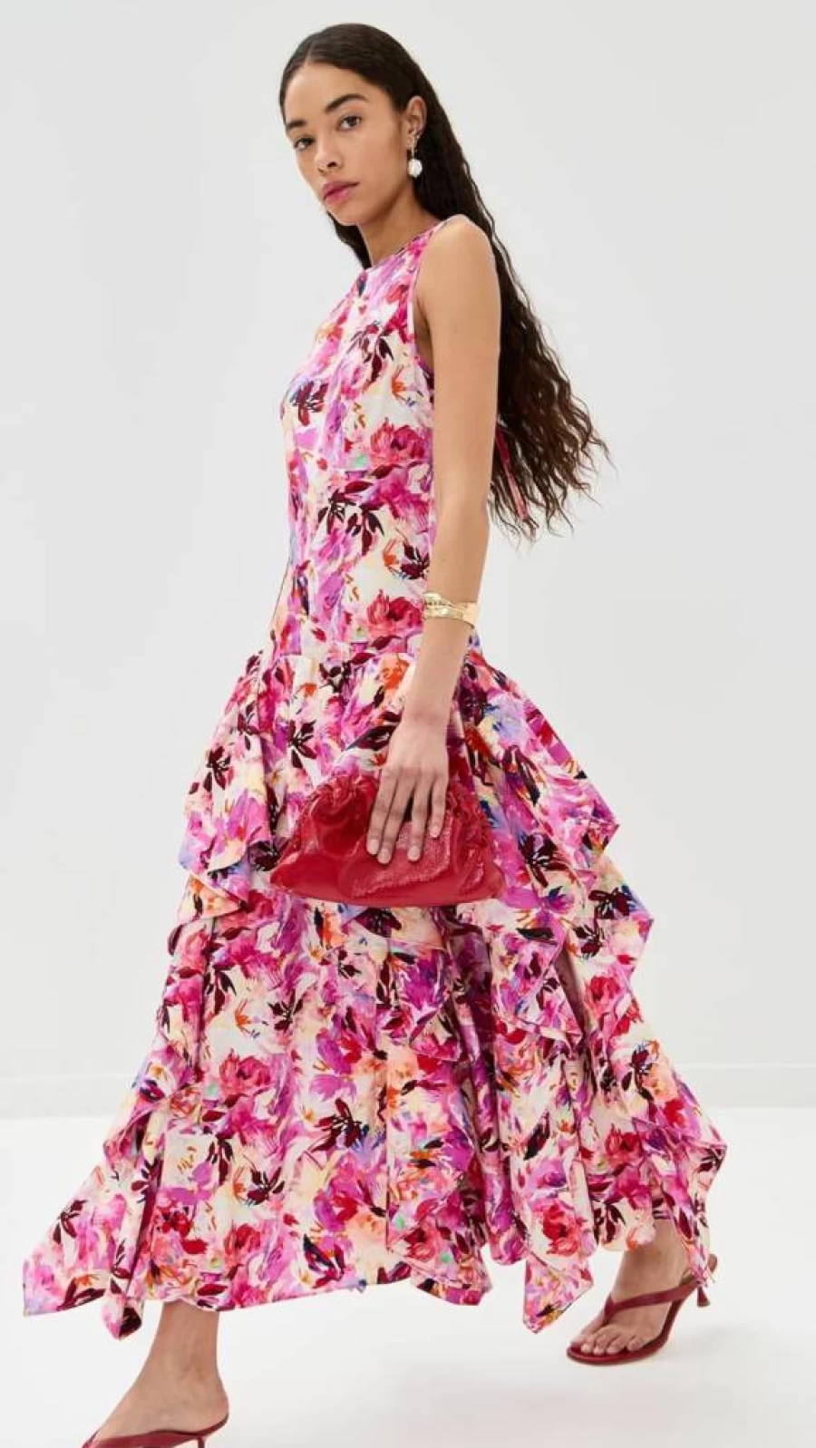 Ulla Johnson Women's Mural Floral Print Dress - Boho Chic Maxi Dress for Women